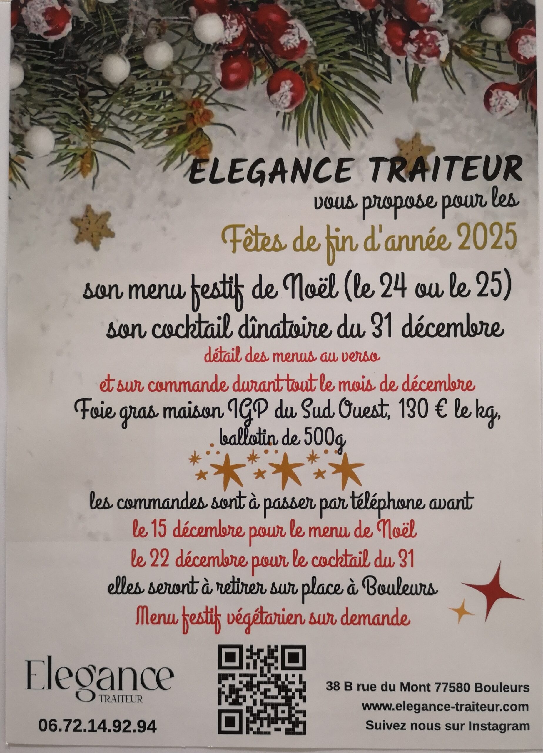 Elegance traiteur Coffret Saint-valentin
