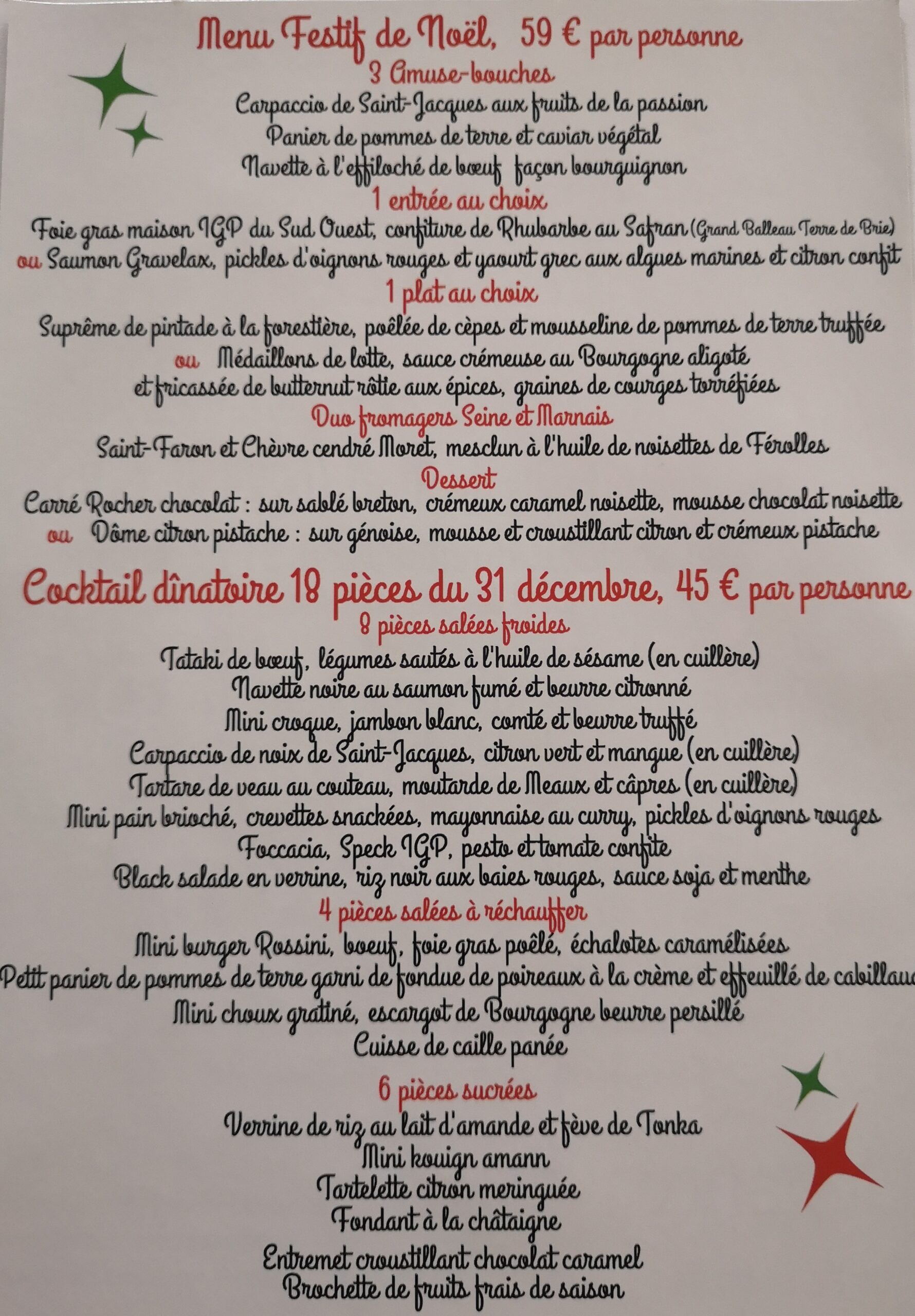 Elegance traiteur Coffret Saint-valentin